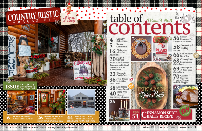 Issue Highlights - Country Rustic Magazine